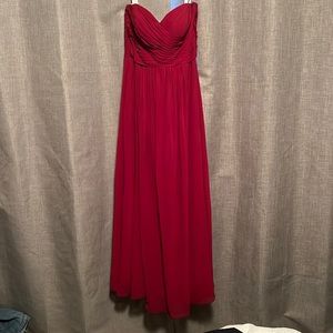 Burgundy Azazie bridesmaid dress . Worn once